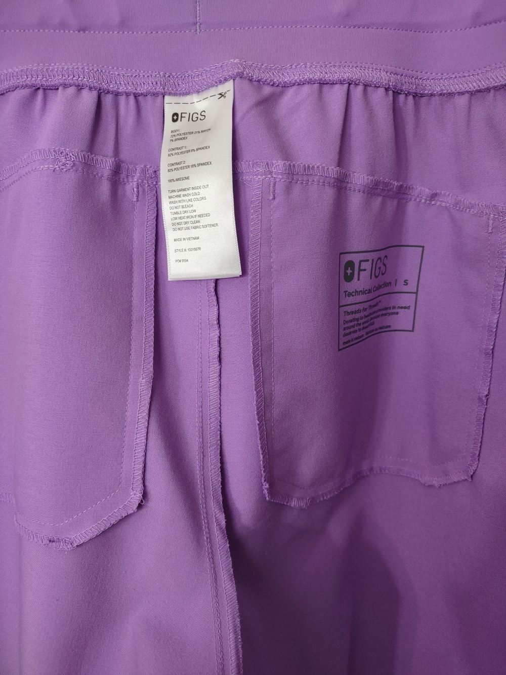 Figs Wild Iris High Waisted Isabel Wide Leg - Picture 4 of 4